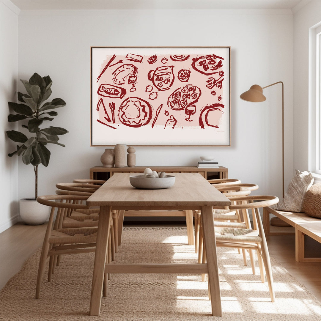 Sips of Sangria - Pink/ Red - Kitchen Art Print
