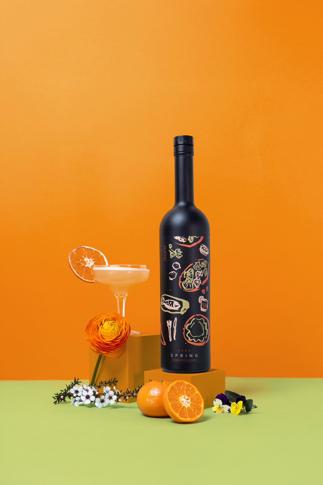 Packaging Illustration - Juno Gin Bottle