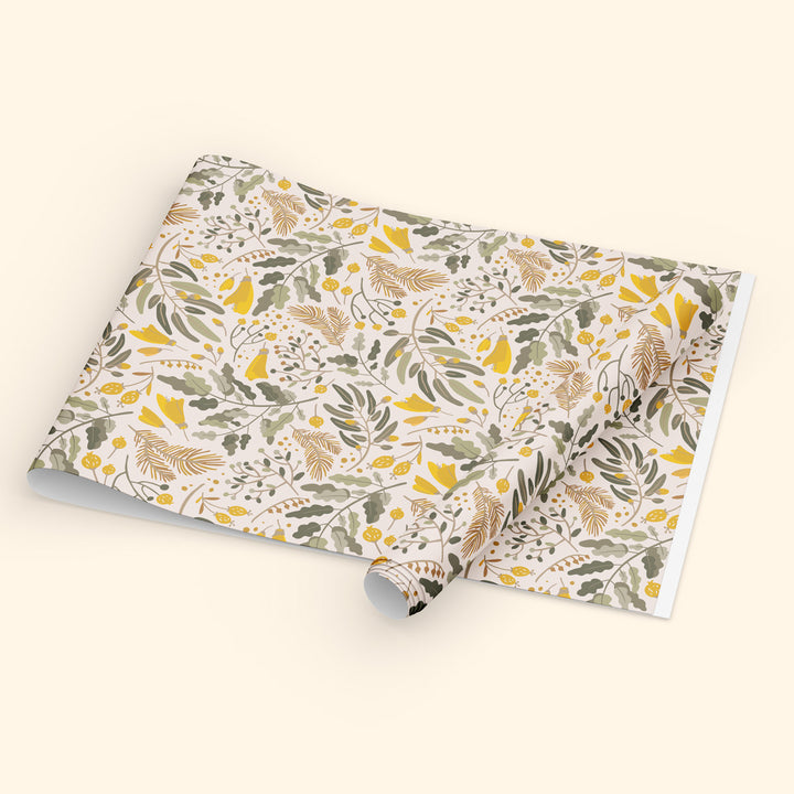 Kōwhai Greeting Card and Gift Wrap - John Sands
