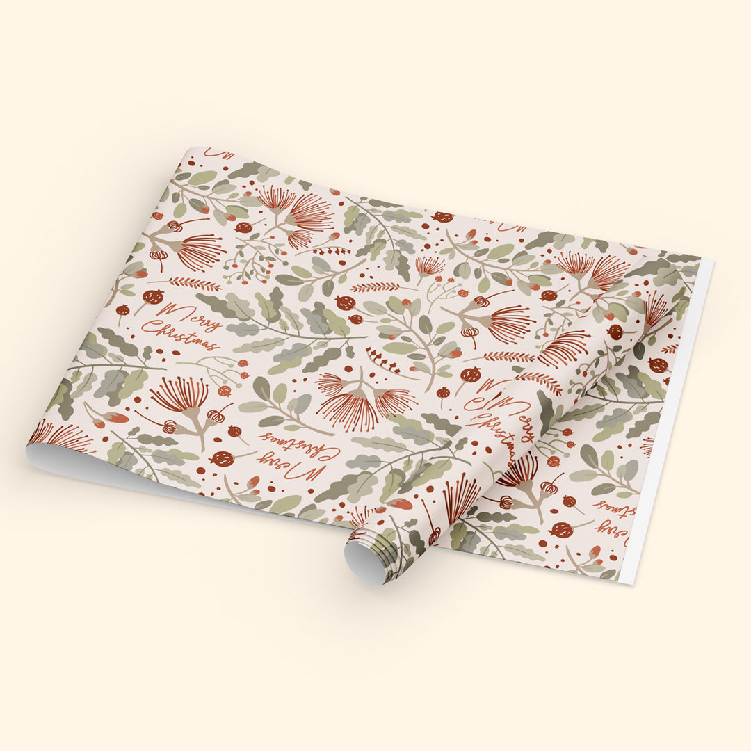 Pōhutukawa Gift Wrap and Greeting Cards - John Sands